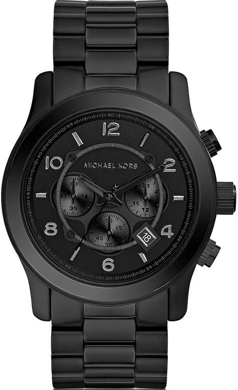 michael kors mens black watches